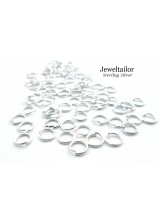 20-100 Quality Sterling Silver .925 Open Jump Rings 4.5mm ~ Fine Jewellery Making